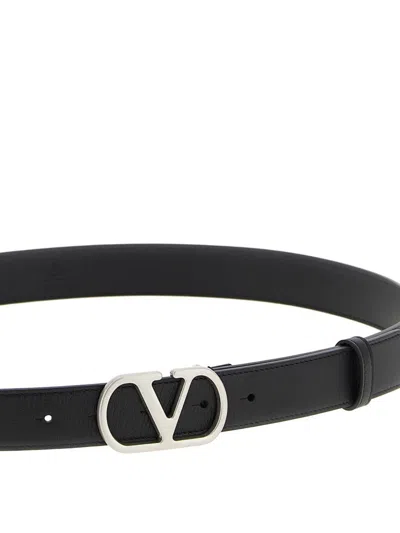 Valentino Garavani H30 Belt With Logo In Black