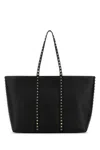 Valentino Rockstud Tote Bag In Black