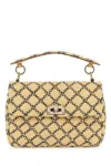 Valentino Women's Raffia Rockstud Handbag