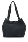 Valentino Shoulder Bag With Studded Detailing And Metal Hardware In Black