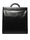 Valentino Adjustable Calfskin Tote Bag With Detachable Strap In Black
