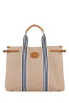 Valentino Canvas Antibes Tote Bag In Brown