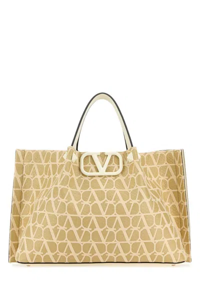 Valentino Garavani Valentino Toile Iconographe Logo Plaque Medium Tote Bag In Multi