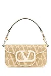 Valentino Vlogo Plaque Foldover Top Shoulder Bag In Printed