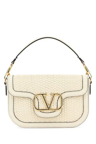 Valentino Garavani Women's Ivory Leather Alltime Shoulder Bag