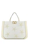 Valentino Garavani White Fabric  Garavani Escape Shopping Bag In White