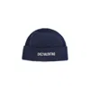 Valentino Cotton And Wool Blend Beanie With Turn-up Brim