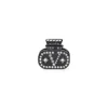 Valentino Crystal Decorative Hair Accessories In Black