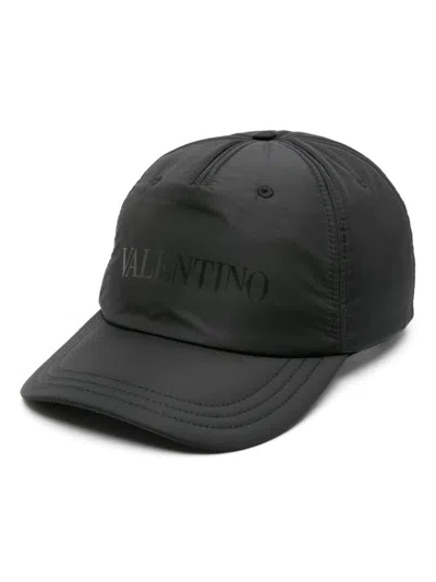 Valentino Garavani Contoured Baseball Cap With Curved Peak In Black