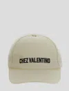 Valentino Garavani Ivory Cotton Baseball Cap With Adjustable Embroidered Logo