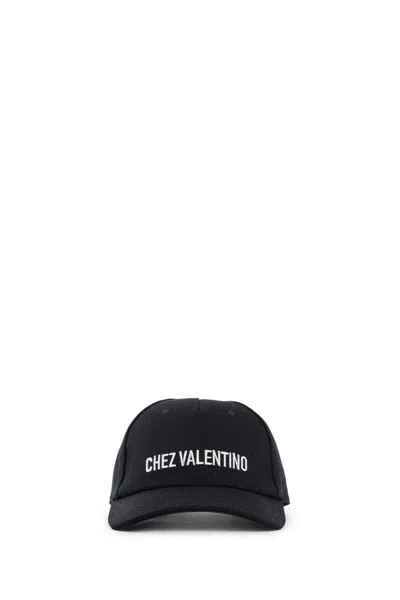 Valentino Garavani Logo Baseball Cap In Black