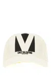 Valentino Ivory Cotton Baseball Cap In Neutral