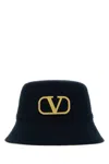 Valentino Garavani Women Printed Cashmere Beanie Hat In Blue