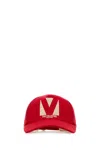 Valentino Logoed Baseball Hat In Red