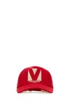 Valentino Logoed Baseball Hat In Red