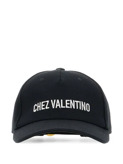 Valentino Garavani Logo Baseball Cap In Black