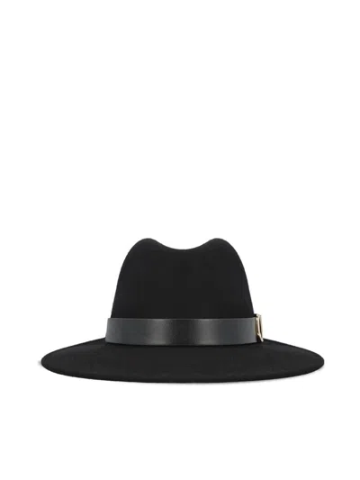 Valentino Garavani Hats In Black/gold