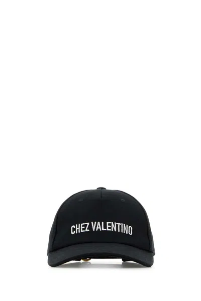 Valentino Garavani Logo Baseball Cap In Black