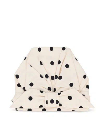 Valentino Polka Dot-printed Gathered Head Scarf