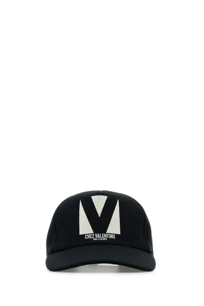 VALENTINO GARAVANI VALENTINO GARAVANI BLACK AND BEIGE HAT
