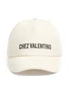 Valentino Baseball Cap With Embroidery In Neutral
