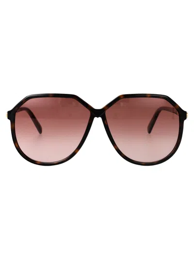 Valentino Garavani Havana Havana Orange Acetate Sunglasses In Brown