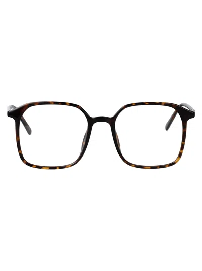 Valentino Garavani Havana Havana Transparent Acetate Glasses In Black