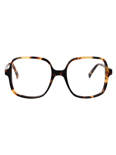 Valentino Garavani Havana Havana Transparent Acetate Glasses In Black