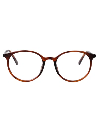 Valentino Garavani Havana Havana Transparent Acetate Glasses In Black