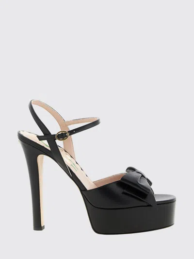 Valentino Garavani ヒールサンダル レディース カラー ブラック In Blue