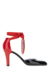 Valentino Garavani Foliefoliage Sandal With Color-block Design And Beaded Accents