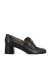 Valentino Garavani Vlogo Signature Fringed Calfskin Pumps 55mm Woman Black 40 In Black
