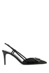 Valentino Garavani V Logo Signature Slingback Pumps In Black