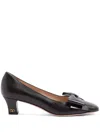 Valentino Bowow 45 Laminated Leather Pumps