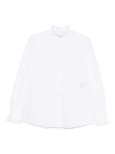 VALENTINO VALENTINO GARAVANI HIGH-NECK SHIRT WITH RUFFLES