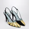 Valentino Foliefoliage 90 Suede Slingback Pumps