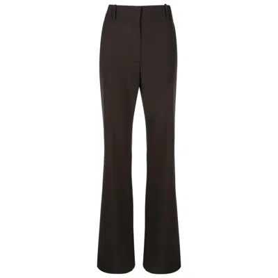 Valentino Garavani High-waisted Flared Trousers In Multi