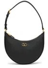 Valentino Garavani Women Vlogo Signature Leather Shoulder Bag In Black