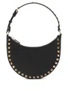 Valentino Garavani Hobo Rockstud Leather Mini Bag In Black
