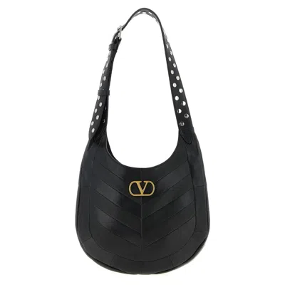Valentino Garavani Hoboho Small Shoulder Bag In Black
