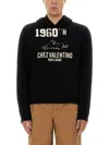 Valentino Cotton Fabric Sweatshirt With Comfortable Fit In Black