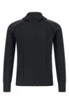 Valentino Hooded Sweater With Long Sleeves And Ribbed Cuffs In Black