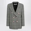 Valentino Garavani Houndstooth Double-breasted Jacket In Print