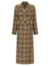 Valentino Garavani Houndstooth Wool Coat Coats And Trench Coats Brown In Multi