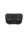Valentino Large Rockstud Messenger Bag With Adaptable Strap In Black