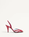 Valentino Slingback Pumps In Rouge Pur/nude