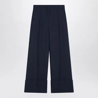 Valentino Garavani Indigo Pants In And In Purple