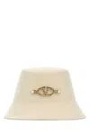 Valentino Ivory Felt Bucket Hat