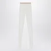 Valentino Lace Tights Elastic Waistband Sheer Fabric In White