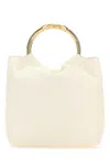 Valentino Women's Ivory Leather Bucket Bag